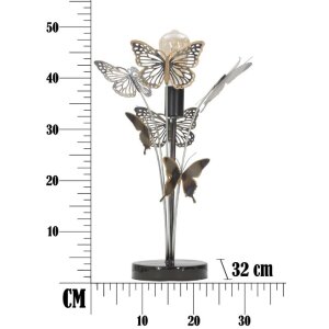 Настільна лампа Mauro Ferretti метелики E27 Ø 32x47 см, різнокольорова