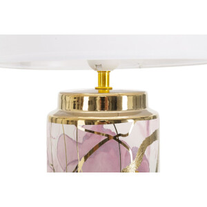Mauro Ferretti Настольная лампа Glam Abstract E27 Ø 25x48 см белый многоцветный