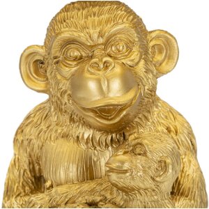 Настільна лампа Mauro Ferretti monkey mum E27 Ø 30x49 см золото чорний