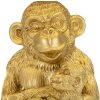 Настільна лампа Mauro Ferretti monkey mum E27 Ø 30x49 см золото чорний