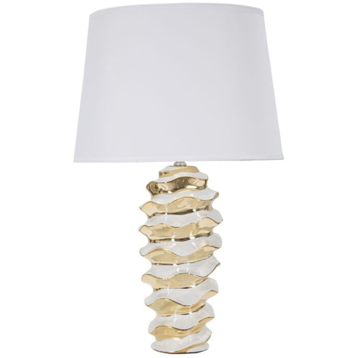 Настільна лампа Mauro Ferretti Glam-Weltraum E27 Ø 33x53 см біле золото