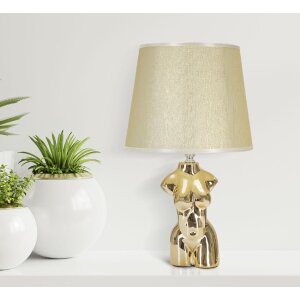 Настільна лампа Mauro Ferretti Glam Frau E27 Ø 25x39.5 см золото