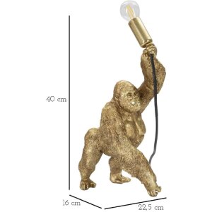 Настільна лампа Mauro Ferretti Gorilla E14 22.5x16x40 см золото