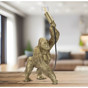 Настільна лампа Mauro Ferretti Gorilla E14 22.5x16x40 см золото