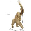 Настільна лампа Mauro Ferretti Gorilla E14 22.5x16x40 см золото