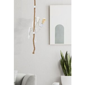 Потолочный светильник Mauro Ferretti monkey E27 Ø 27x32x60 см бело-коричневый