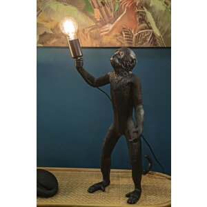 Настольная лампа Mauro Ferretti monkey E27 Ø 26x34x55 см черная