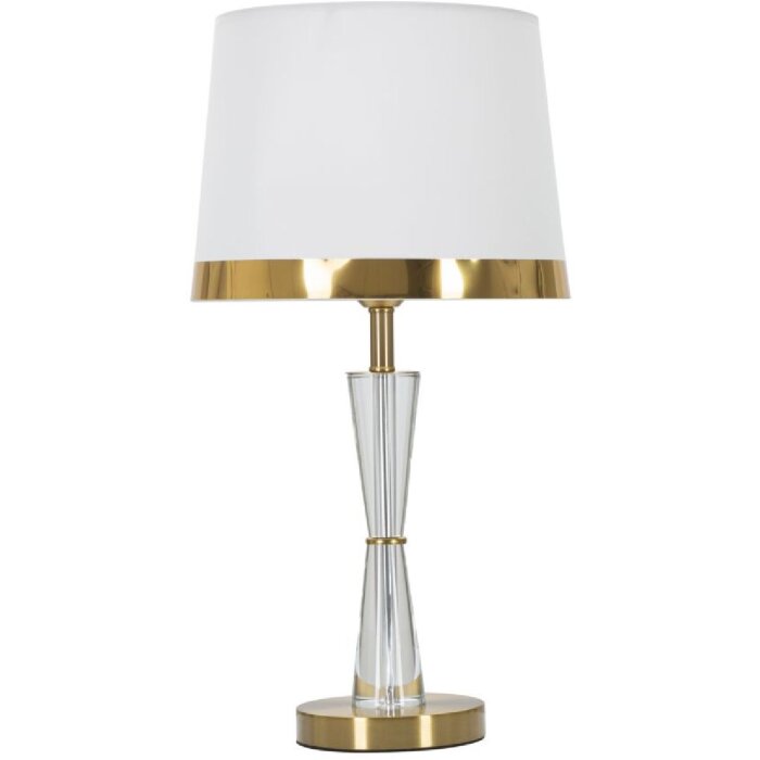 Mauro Ferretti Настольная лампа Kristal E27 Ø 30x56 см золотисто-белый