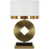 Настольная лампа Mauro Ferretti Coin E270 Ø 30x53 см золотисто-белая