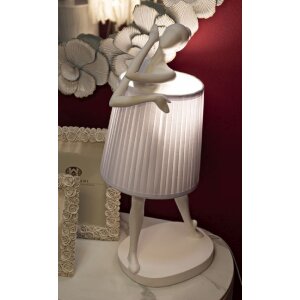 Настільна лампа Mauro Ferretti Ballet E14 Ø 29x25x62.5 см білий