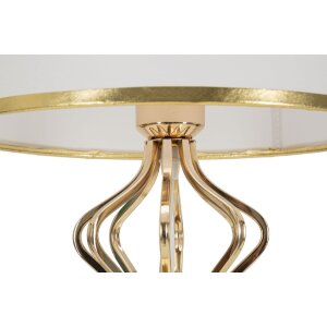 Mauro Ferretti Настільна лампа Slimmy E27 Ø 28x53 см біла золота