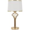 Mauro Ferretti Настільна лампа Slimmy E27 Ø 28x53 см біла золота