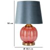 Mauro Ferretti Настольная лампа Helene Ball E27 32,5x50 см красный синий