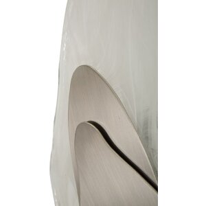 Mauro Ferretti Ozean Silver настінний світильник E14 21x8x31 см срібний білий