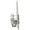Mauro Ferretti Ozean Silver настінний світильник E14 21x8x31 см срібний білий