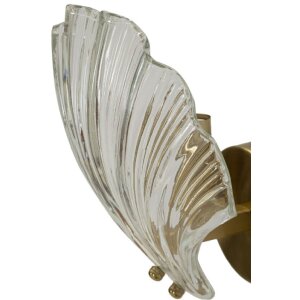 Mauro Ferretti Shell настінний світильник E14 золотий натуральний 20x14x22 см