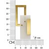 Mauro Ferretti Бра Wall Cube E14 15x8x33 см золото сатин