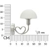 Mauro Ferretti Настінний світильник Lovy E14 23x15x22 см срібло білий