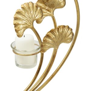 Подсвечник Mauro Ferretti Iris 50x12x55 см золотой черный