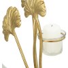 Подсвечник Mauro Ferretti Iris 50x12x55 см золотой черный