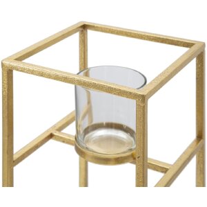 Mauro Ferretti Свечник Elegant 15x15x35 см золотой