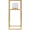Mauro Ferretti Свечник Elegant 15x15x35 см золотой