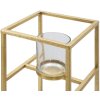 Mauro Ferretti Свечник Elegant 15x15x35 см золотой