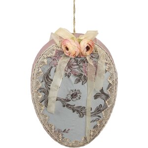 Clayre & Eef Підвісна прикраса Egg Blue 21x4x30 см...