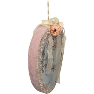 Clayre & Eef Підвісна прикраса Egg Blue 21x4x30 см...
