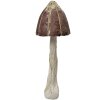 Clayre & Eef Deco Гриб коричнево-золотой Ø15x40 см Пластик в стиле барокко Deco