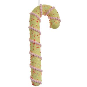 Clayre & Eef Подвеска Candy Cane желто-розовая...
