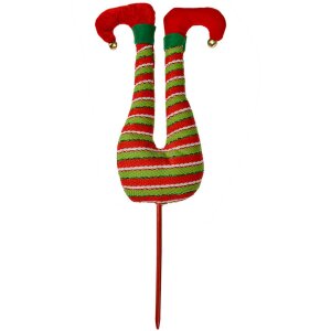 Clayre & Eef Christmas Elf Legs Decoration 19x4x50 см...