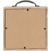 Скарбничка для грошей Clayre & Eef 65878 Біла 15x8x18 см МДФ скло в стилі кантрі