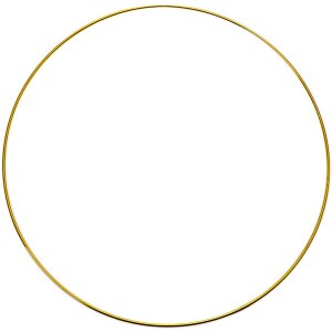 Clayre & Eef Декоративное кольцо золотое Ø30x1 см