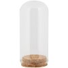 Clayre & Eef Glass Баночка для дзвіночка Скляна Ø5x10см Прозора з корковим дном Deco