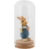 Clayre & Eef Glass Баночка для дзвіночка Скляна Ø5x10см Прозора з корковим дном Deco