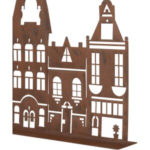 Clayre & Eef 6Y5779 Будиночок для декору 29x5x21 см в стилі кантрі металл коричневий