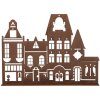 Clayre & Eef 6Y5779 Будиночок для декору 29x5x21 см в стилі кантрі металл коричневий