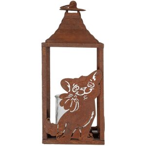 Clayre & Eef 6Y5776 Фонарь 15x15x37 см коричневый...