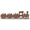 Clayre & Eef 6Y5777 Украшение Поезд металлическое коричневое 34x5x10 см стиль кантри