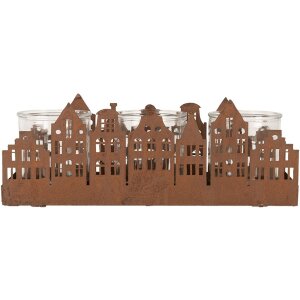 Clayre & Eef 6Y5783 Tealight Holder Houses коричневий...