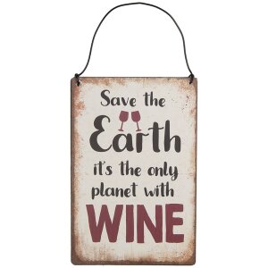 Текстовий знак Clayre & Eef 6Y5695 Save the Earth...