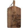 Clayre & Eef 6H2390 Дошка для нарізання деревяна коричнева 25x2x50 см в стилі кантрі