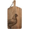 Clayre & Eef 6H2392 Декорована обробна дошка натуральний коричневий 25x50x2 см Стиль кантрі
