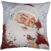 Clayre & Eef KT021.406 Наволочка на подушку Christmas Design Grey Red 45x45 см