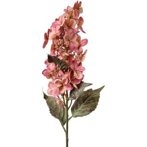 Clayre & Eef Декоративная ветка Цветы розовый зеленый 10x8x71 см пластик