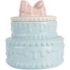 Clayre & Eef 6CE2146 Декоративний горщик з кришкою керамічний блакитно-рожевий Ø 13x15 см