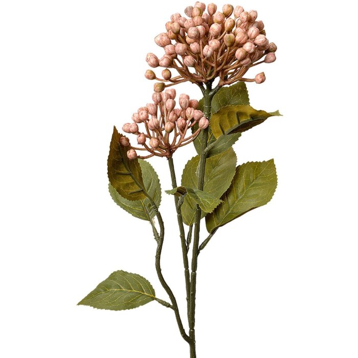 Clayre & Eef 6PL0386P Искусственный цветок Розово-зеленый 8x7x53 см пластик