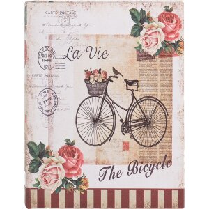 Clayre & Eef 66254 Набір коробок для зберігання 3 шт. в ретро-вінтажному стилі з бежево-рожевого дерева