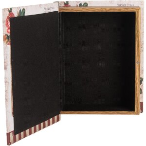 Clayre & Eef 66254 Набір коробок для зберігання 3 шт. в ретро-вінтажному стилі з бежево-рожевого дерева